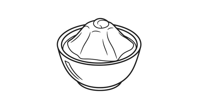 Simple Line Drawing of Lemon Squeezer.