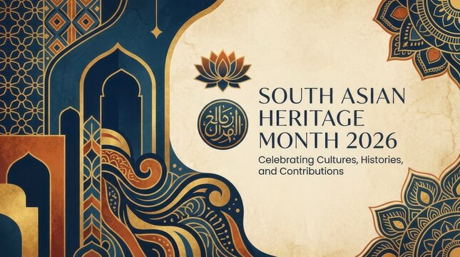 South Asian Heritage Month 2026 decorative poster design