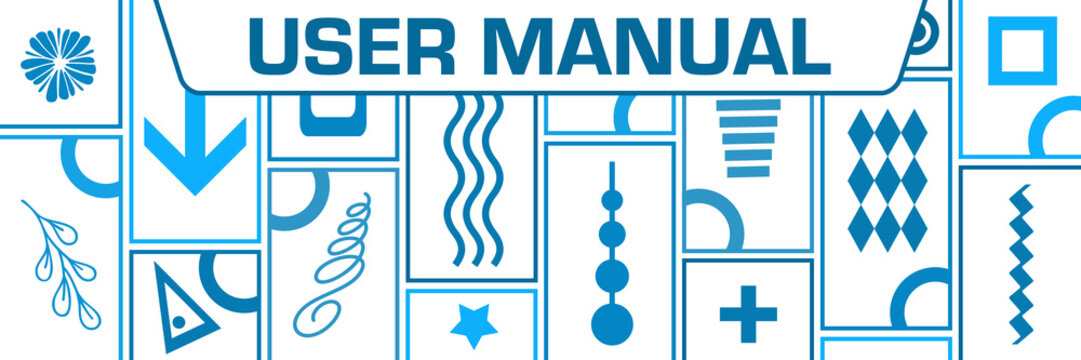 User Manual Blue Crowd Of Elements Horizontal Text 