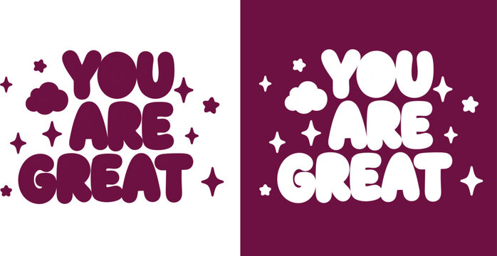 Inspirational quote typography design