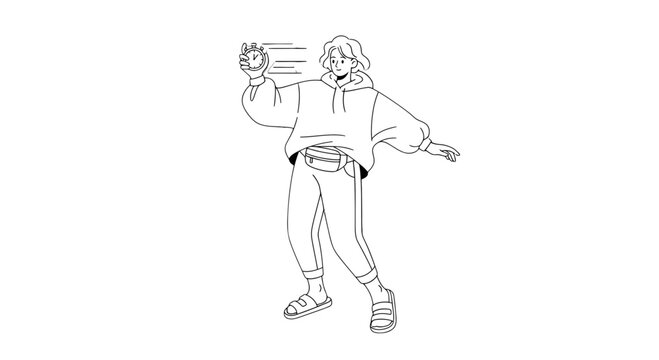 Woman Dancing with Joy and Freedom.