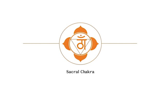 Sacral Chakra symbol represents emotions and energy in a spiritual illustration.