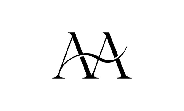 AA initial letters logo or AA monogram