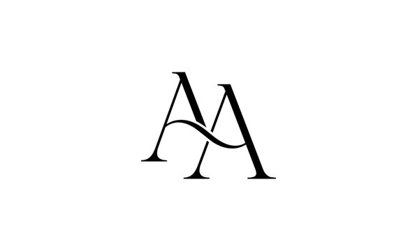 AA initial letters logo or AA monogram