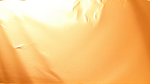 Copper foil laminate texture with flat lay and warm gold