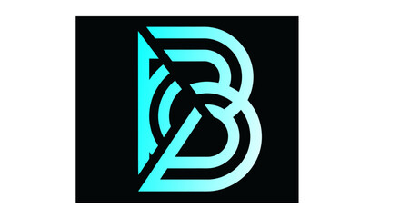Modern stylized letter b logo design © AsDesignz