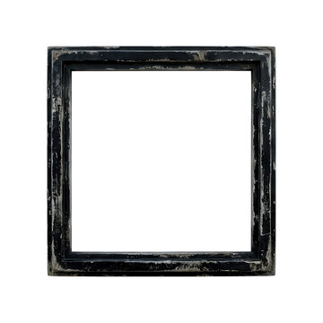 Vintage Black Picture Frame Transparent Background