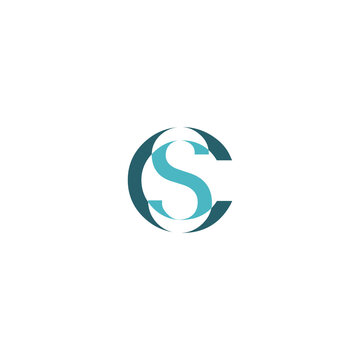 Elegant CS monogram logo combining intertwined C and S letterforms in teal tones, representing professionalism, creativity, trust, unity, and modern brand identity.