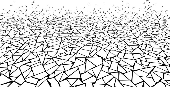 Cracked dry mud ground texture pattern