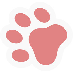 Cat Paw Sticker © farmstudios