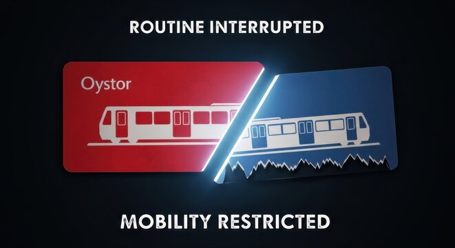 Commuters face disrupted train travel due to restricted mobility on public transit