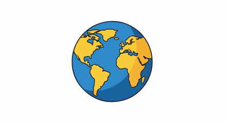 Fototapeta premium A simple illustration of the Earth