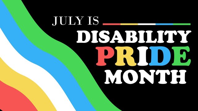 Disability Pride Month background illustration