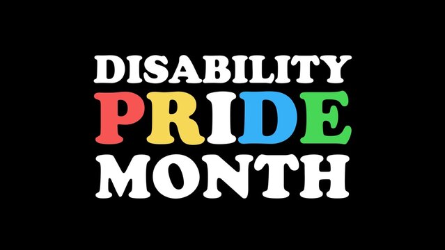 Disability Pride Month background illustration