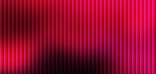 Magenta ribbed texture background with vertical lines and soft shadows. Vibrant pink corrugated surface pattern for modern design. Abstract dark red pleated fabric backdrop for luxury banner. © VEXLO