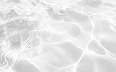Fototapeta premium Abstract white transparent water shadow surface texture natural ripple background