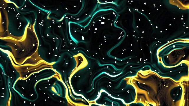 Swirling liquid gold teal patterns glowing starlight bright vivid artistic abstract shapes, textured background 4k.