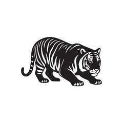 Obraz premium tiger on white background