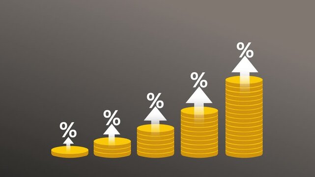 Wealth creation graph animation rises on dark grids. Corporate wealth creation graph animation tracks commercial money. Modern wealth creation graph animation details profit.
