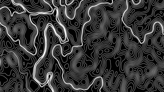 Topographic map pattern background vector. Abstract mountain terrain map background. 