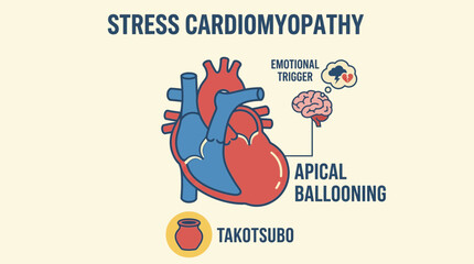 Stress Cardiomyopathy Takotsubo Emotional Trigger Apical Ballooning © Bima