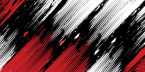 Gaming esport background striking stripes electric banner vector illustration design red black grunge brush wing comic pattern modern abstract concept livery stripes decal paint splash splatter.eps 10 © Samsul