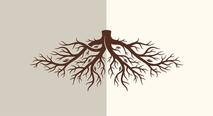 Tree Roots Vector Illustration © nurulaan