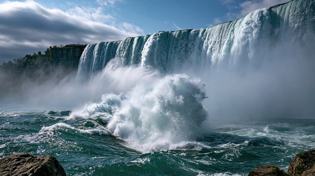 Majestic Niagara Falls: Nature's Spectacular Waterfall Display