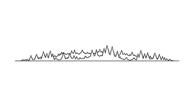 Abstract Sound Waveform Graphic: Dynamic Line Art Representing Audio Frequencies