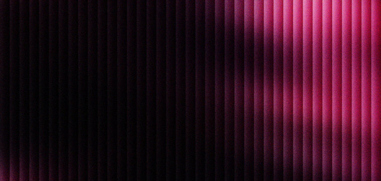 Abstract magenta vertical lines background, dark pink neon light stripes pattern, glowing linear texture with soft shadows. Modern futuristic parallel bars for tech and fashion marketing.