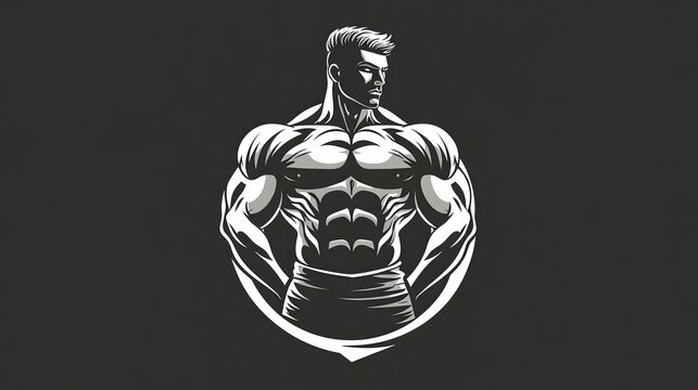 body builder vector