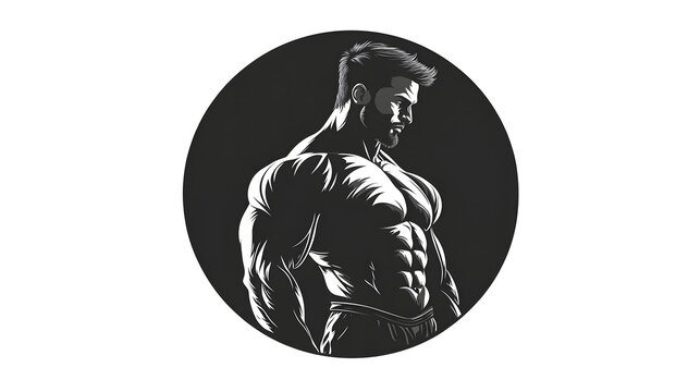 body builder vector