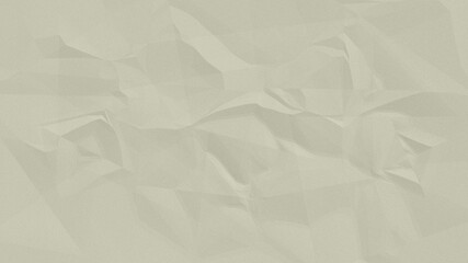 Fototapeta premium Crumpled paper texture in pale olive green, wrinkled parchment background with soft shadows, distressed paper surface for graphic design and overlays