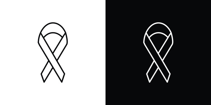 Cancer ribbon icon bundle for website projects