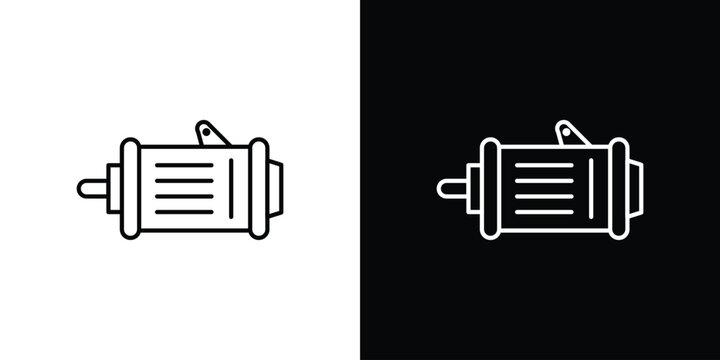 Car alternator icon bundle for website projects