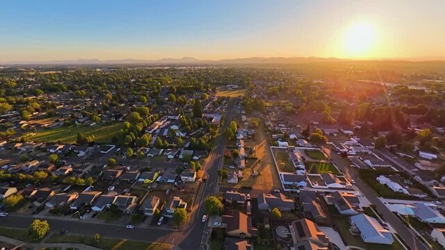 aerial view of the village