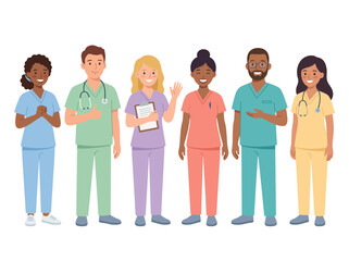 Fototapeta premium Diverse Medical Professionals Team.