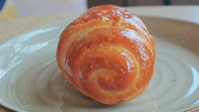 Shio pan. Sea salt butter bread roll.