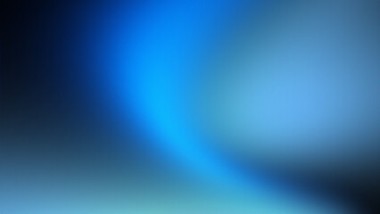 Obraz premium Deep Blue Background Grainy Gradient Noise Texture Halftone Banner Design with Soft Light Waves