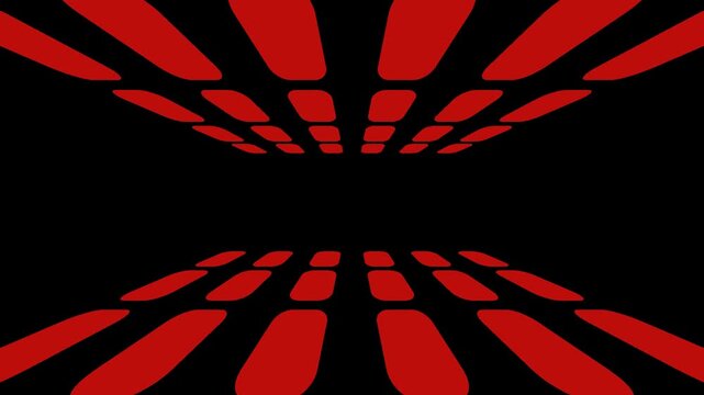 Abstract motion background with dynamic red rectangular grid patterns