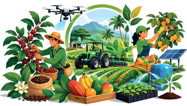 Vsai smart farming developing sustainable tropical agriculture landscape
