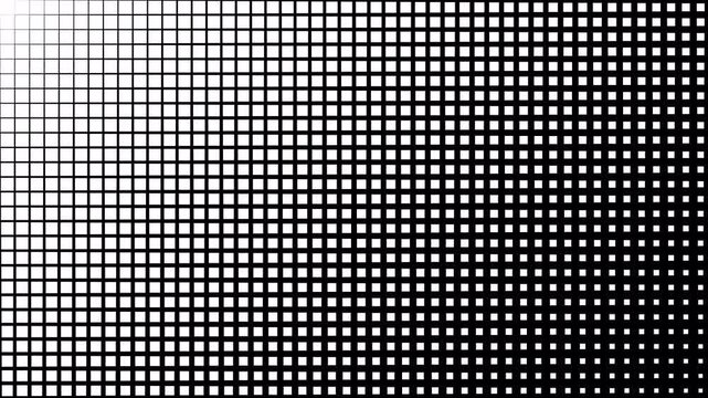 Pixel Grid Transition Motion Graphic With Alpha Channel