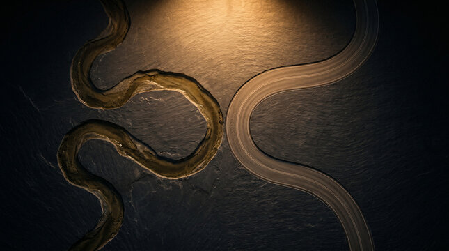 Two diverging paths