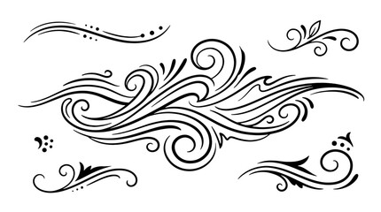 Abstract floral vector background design with ornamental swirl flowers, vintage decorative leaves, elegant pattern, frame and ornate nature inspired curves and shapes © Shahariyar