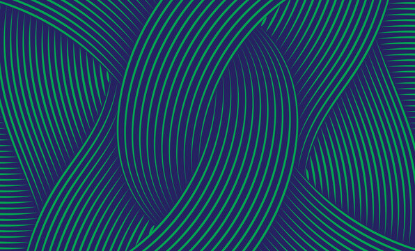 Abstract Blue Wave Background with Flowing Lines and Futuristic Light Pattern