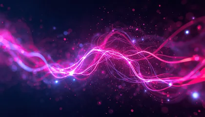 abstract background with glowing lights © alvian