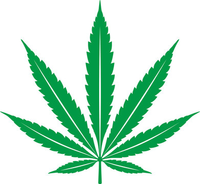 Marijuana icon Weed cannabis leaf logo