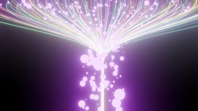 Machin learning concept analytics futuristic algorithm big data able to loop endless 4k