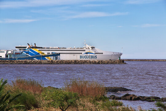 Colonia del Sacramento, Uruguay - 01 May 2016: The view of river in Colonia del Sacramento, Uruguay