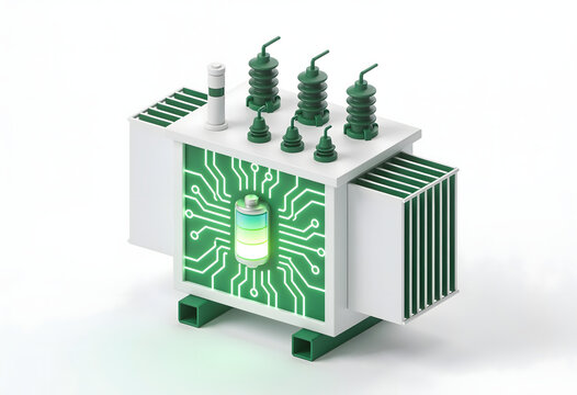 Smart Grid Power Station Renewable Energy Icon
